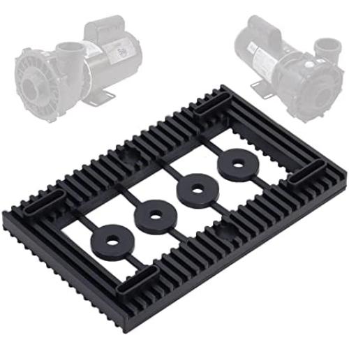 Swess Pool Pump Pad Anti-Vibration Hot Tub Pump Motor Mount Base Pad for Quiet Effectively Reduce Noise 95% Rubber