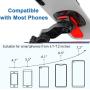 Bike Phone Mount Motorcycle Cellphone Holder with Universal Adapter Handlebar Stand for elctric-Bicycle, Mountain , Road Bike, Scooter iphone/samsung/google-2nd Gen, Huawei etc., red press button