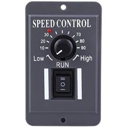 Crazy Sales Motor Governor, DC Motor Speed Controller, Speed Control Switch Stable for Control Dc Brush Motor Speed Regulation 12V/24V/36V/48V Panel Type 6A