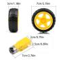 Premium 4wd Smart Robot Car Chassis Platform Kit for Arduino/Raspberry Pie/MicroBit, DC Electric Motor with Plastic TT Motor Tire Wheel 3-6V Dual Shaft Gear Motor TT Magnetic Gearbox Engine (Black)