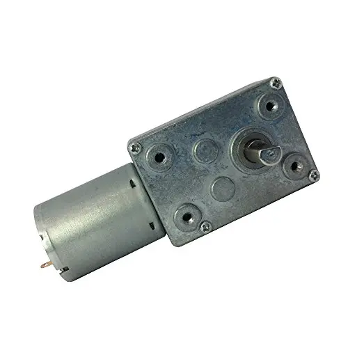 BEMONOC High Torque DC 6V Low Speed 1 RPM Geared Reducer Motor with Worm Gear Box for Robot Parts