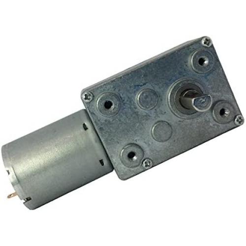 BEMONOC High Torque Dc 12v Low Speed 2RPM Reversible Worm Gear Motor of Miniature Metal Motor with Shaft 6mm