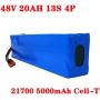 Wnicek E-Bike Battery 48V Lithium Battery Pack 20AH Li-ion Battery, for 500W 750W 1000W Motor Fit for Electric Bicycle Scooter Electric Tricycles Golf Cart with Charger and BMS