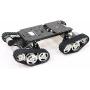 4WD Metal Shock Absorption Tank Car Chassis, Smart Crawler Robot Kit 4pcs High Torque DC Motor with Damping System DIY for Arduino Education
