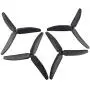Upgraded Propellers Three Blades Two Blades Main Blade Propeller Motors with Metal Gears for Hubsan H502E H502S Drone Replacement CCW CW RC Quadcopter Spare Parts Set (Black)