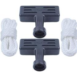 2 x Recoil Starter Pull Handle Grip & Rope Kit for Honda GX160 GX200 GX120 GX110 Engine Motor Trimmer Brush Cutter 28461