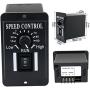 Tuimiyisou Motor Speed Controller DC PWM Brush Generator Control Adjustable 10-60V 6A with Reversible Switch Industrial Automation-Motor Speed Controller