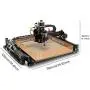 4040-XE CNC Router Machine + Spiral End Mills for Aluminum Cutting Drilling Engraving