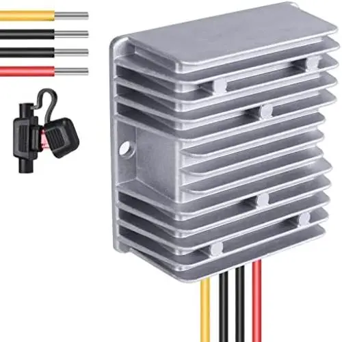 Convertisseur DC Buck Réducteur Transformateur Régulateur IP68 48V à 12V pour Yamaha Club Car EZGO (240W 20A) Convertisseur DC Buck Réducteur Transformateur Régulateur IP68 48V à 12V pour Yamaha Club Car EZGO (240W 20A)