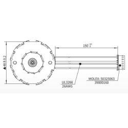 Synchronous Motor 24 VAC 6 Poles Controlled
