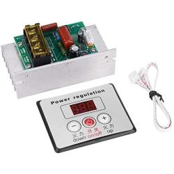 Omabeta Voltage Regulator, Digital Two-Way AC 220V 80A Durable Voltage Controller 6000W for Household Appliances