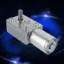 DC 12V Worm Gear Motor Reduction Electric Motor Reversible High Torque Turbo Electric Geared Gear Box with Self Lock Design(62RPM)