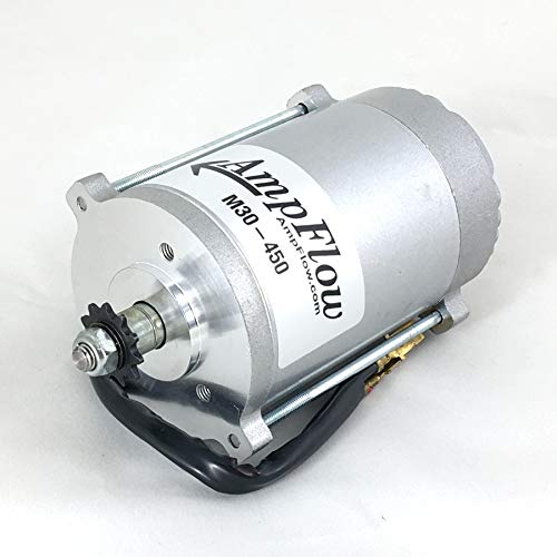 AmpFlow M30-450 Brushed Electric Motor, 450W, 12V, 24V or 36 VDC, 3700 RPM