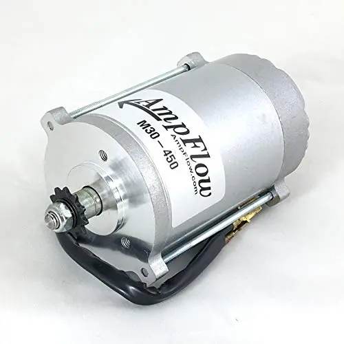 Moteur Électrique Brosdéveloppé AmpFlow M30-450, 450W, 12V, 24V ou 36 VDC, 3700 T/min Moteur Électrique Brosdéveloppé AmpFlow M30-450, 450W, 12V, 24V ou 36 VDC, 3700 T/min
