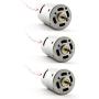 3 Pack High Torque 6-18V DC Motor with Wire Leads Attached (1.48