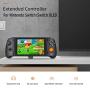 Mcbazel Switch/ Switch OLED Controller Grip for Handheld Mode, Ergonomic Handheld Controller for Switch/ Switch OLED with 6-Axis Gyro/ Dual Motor Vibration/ Support Mapping Button - Black