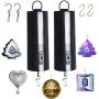 WINUSD 2PCS Wind Spinner Motor, Hanging Display Rotating Motor 28 RPM Multi-Purposes for Hanging Garden Spinners and Wind Chimes ,Indoor & Outdoor Use (Black)