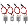 Alinan 4pcs 1V-6V Type 130 Miniature DC Motors with 15cm Wire XH2.54 Female Dupont Cable for Hobby Projects DIY
