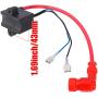QAZAKY High Performance CDI Ignition Coil Compatible with 49cc - 50cc 60cc 66cc 80cc 2-stroke Engine Motor Motorized Bicycle Bike With Mounting Parts