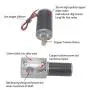 ViaGasaFamido Worm Gear Motor, DC High Torque Motor, Metal Reduction Gearbox Motor Reversible Electric Turbo Speed Reduction Motor with Ball Bearing 24V 8mm Shaft(100RPM)