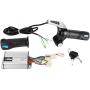 Speed Controller Throttle Grip Kit, DC 36V 32A 1000W Electric Bike Brushed Speed Box Controller Throttle Grip Kit for 7/8in Handle Bar
