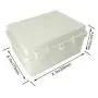 LMiEtool Junction Box, ABS Plastic, IP65 Waterproof Dustproof Universal Electrical Enclosure, Hinged Shell Outdoor and Indoor Usage Project Box, 8.7
