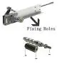 JQDML DIY Reciprocating Linear Actuator Kit Motor DC 24V High Torque 40 lbs, Max Speed 120RPM,Stroke Adjustable 1.2