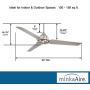 Minka-Aire F753-BNW, Java Brushed Nickel Wet 54