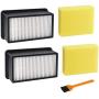 1008 Vacuum Filters 2 + 2 Pack by Blutoget - Replacement for Bissell 1008 CleanView Upright Vacuums 9595A, 1819, 1822, 1825, 1831, 1330 1332 - Compare to Part 2032663 and 1601502 (2 Pre-Motor Foam Filters 2 Post-Motor Filters 1 brush )