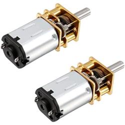 Hxchen 2Pcs DC 3V 500RPM Micro Speed Reduction Motor Mini Gear Box N20 Motor with 2 Terminals for RC Car Robot Model DIY Engine
