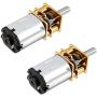 Hxchen 2Pcs DC 3V 500RPM Micro Speed Reduction Motor Mini Gear Box N20 Motor with 2 Terminals for RC Car Robot Model DIY Engine