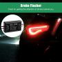 4PCS Upgraded Brake Light Flasher Controller, 12V-85V Flash Strobe Controller Flasher Module for Most Brake Lights Including LED Clusters Cars Motorcycles Electric Bicycles and Other LED Lights