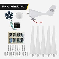 Dyna-Living Bundle 500W DC 12V 5 Blades, 400W DC 12V 3 Blades Wind Turbine Generator Kit with Charge Controller