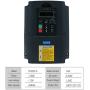 110v Spindle Motor Kit，1.5Kw Square Air Cooled Spindle Motor 24000Rpm 400Hz ，VFD Variable Frequency Drive ，7 pcs ER11 Collets （1-7mm）for CNC Router Engraving Milling Machine (1.5KW-110V)
