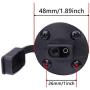 SAE Cable - iGreely Solar Weatherproof SAE Socket Sidewall Port, SAE Quick Connect Solar Panel Mount for Motorcycle Generator Battery Charger and More 10AWG 2ft/60cm