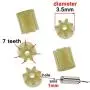 Xiaopyo Quadcopter Motor Gear Compatible with E58 E68 E88 E525 LS-E525 4D-V4 Quadcopter E98 E99 K3 Drone Teng1 Accessories F89 Drone F97 Parts
