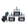 POLISI3D 3-Pack High Torque 42N.cm 3D Printer Motors Nema 17 Stepper Motor 42 Stepping Motor 1.5A 1.8 Degree 2 Phase 4-Lead with 1m Cable and Dupont Connector (3)
