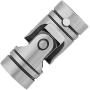 12mm/0.47in Dia Universal Joint, Shaft Coupling Motor Connector Steel Universal Joint 12×23×52mm + 2Pcs Rod +2 Pcs Ring