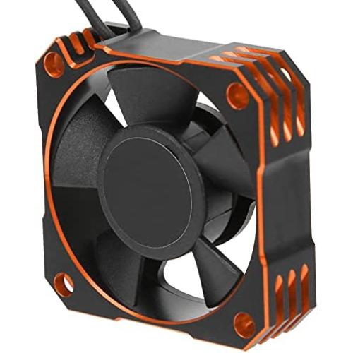 21000RPM RC Motor Cooling Fan, 8.5V 35MM Brushless RC Motor Heatsink, ESC Cooling Fan Heat Dissipation for 1/10 1/12 1/8 RC Car Sensored Brushless Motor(Orange)