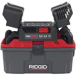 RIDGID 50318 4500RV ProPack Wet Dry Vac, 4.5-Gallon Portable Wet Dry Vacuum with Toolbox Design, 5.0 Peak HP Motor, Expandable Pro Hose, Blower Port