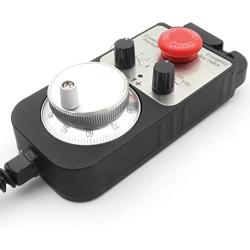 100PPR Universal 4 Axis CNC Handwheel MPG Pendant with Emergency Stop manual pulse Generator for Siemens/MITSUBISHI/CNC Router Engraving Milling Lathe Machine