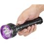 Alonefire SV56 30W UV Flashlight 395nm USB Rechargeable Ultraviolet Black Light Pet Urine Detector for Resin Curing, Fishing, Scorpion, Dry Glue with UV Protective Glasses, Battery Included, Charger