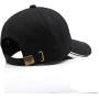 ARKOSKNIGHT Adjustable Embroidered Baseball Caps Maseretti-Logo Racing Motor Hat Fashion Street Dancing Sports Travel(Black)
