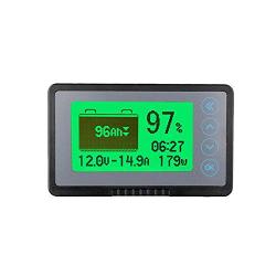 AiLi 500A Battery Monitor High Low Voltage and Low Capacity Programmable Alarm Compatible with 10-120V Lithium Sealed Gel Flooded Batteries Capacity up to 9999 Ah