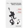 Bicycle and Motorcycle Mobile Phone Holder-a Universal Handlebar Holder for 4.6-6.7 inch Mobile Phones, Bicycles and Motorcycles. (Black)