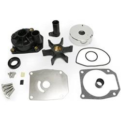 Full Power Plus 60HP 65HP 70HP 75HP Evinrude Johnson Water Pump Rebuild Kit Replacement with Housing Key 432955 OMC Sierra 18-3389