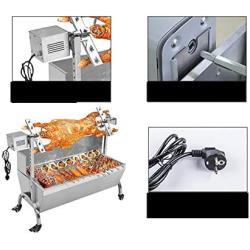 GOOG 28w Stainless Steel BBQ Grill Roaster Electric Motor Pig Goat Chicken Charcoal Spit Rotisserie Outdoor Barbecue Accessories (only Include Motor) (110V)