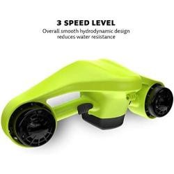 Asiwo Underwater Scooter with Action Camera Mount - Dual Motor Sea Scooter OLED Display Waterproof for Diving Swimming Snorkeling Adventures and Chasing Fish