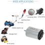 Fielect 2Pcs DC Motor 1.5V-4.5V 9000-13000RPM 0.04A Micro Motor Electric Motor Round Shaft for RC Boat DIY Airplane Toys Model DIY Hobby