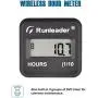 Runleader Digital Wireless Inductive Hour Meter, Mini Size Run Time Meter Waterproof Design for Chainsaw Generator Lawn Mower Motorcycle Dirt Bike Outboard and Other Gas Engine